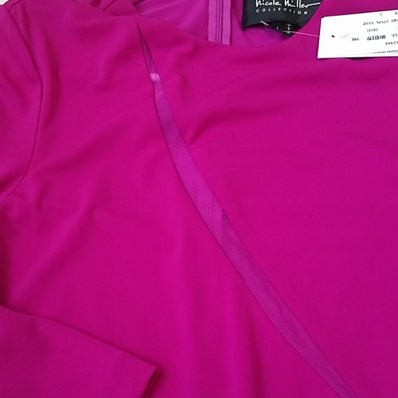 NWT Nicole Miller Collection Ruched Dress - Picture 6 of 7